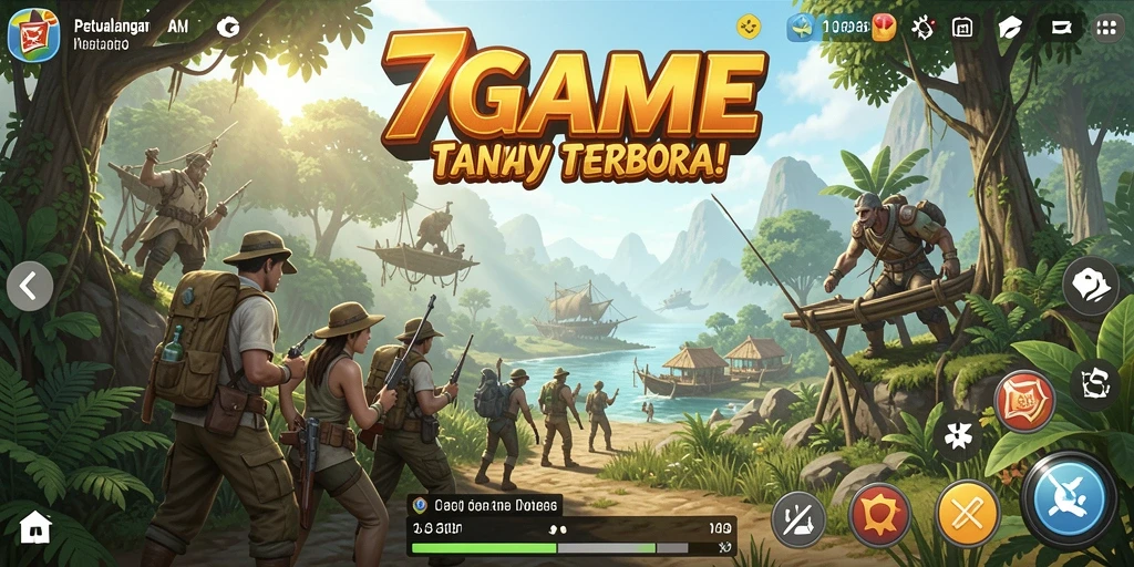 Tampilan gameplay epik di dunia terbuka 7GAME.