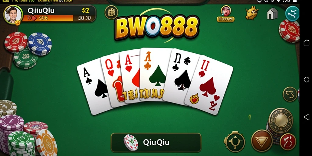 Tampilan gameplay BWO888 yang menarik saat bermain QiuQiu.