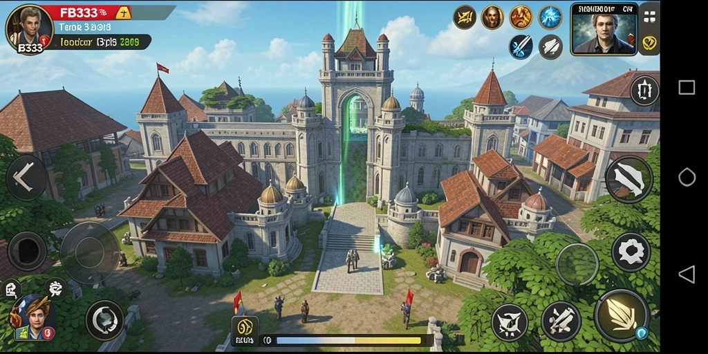 Screenshot utama FB333 menampilkan aksi seru dalam permainan Tower Defense.