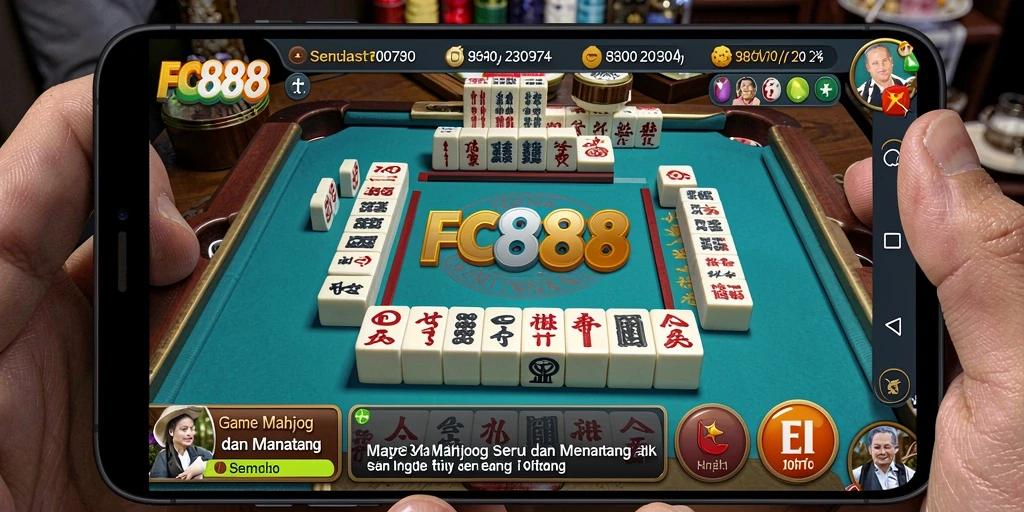 Screenshot FC888 menampilkan gameplay Mahjong yang menarik dan seru.
