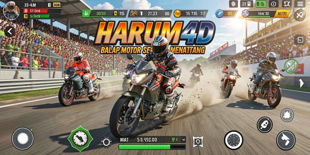 Tampilan gameplay <strong>HARUM4D</strong> yang menegangkan dan dinamis.