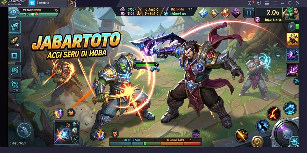 Tampilan menarik dari gameplay MOBA JABARTOTO dengan aksi seru.