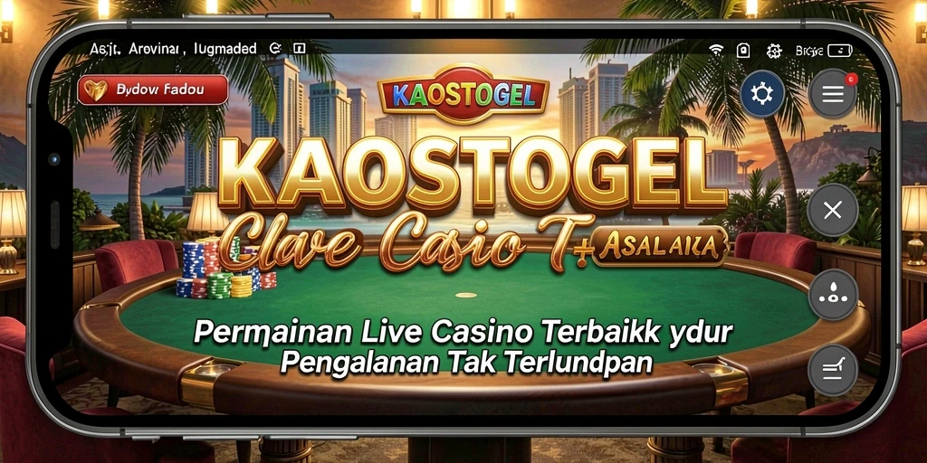 Tampilan gameplay Live Casino KAOSTOGEL yang menarik dan interaktif.
