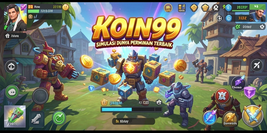 Tampilan gameplay KOIN99 yang imersif dan menarik.