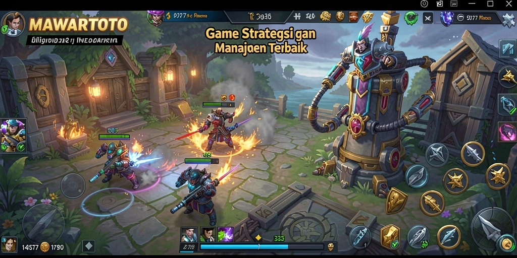 Tampilan gameplay MAWARTOTO yang menakjubkan dan strategis.
