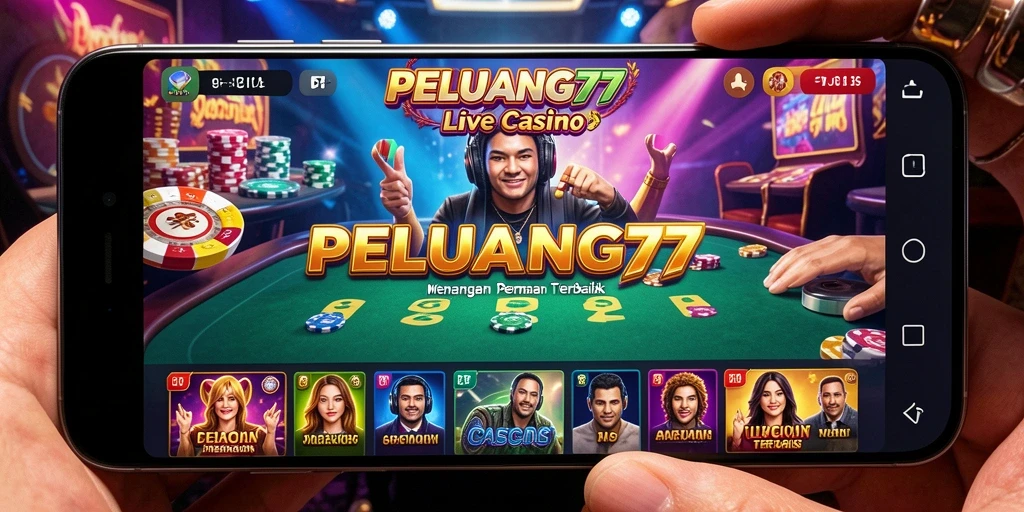 Tampilan gameplay Live Casino PELUANG77 yang seru dan interaktif.