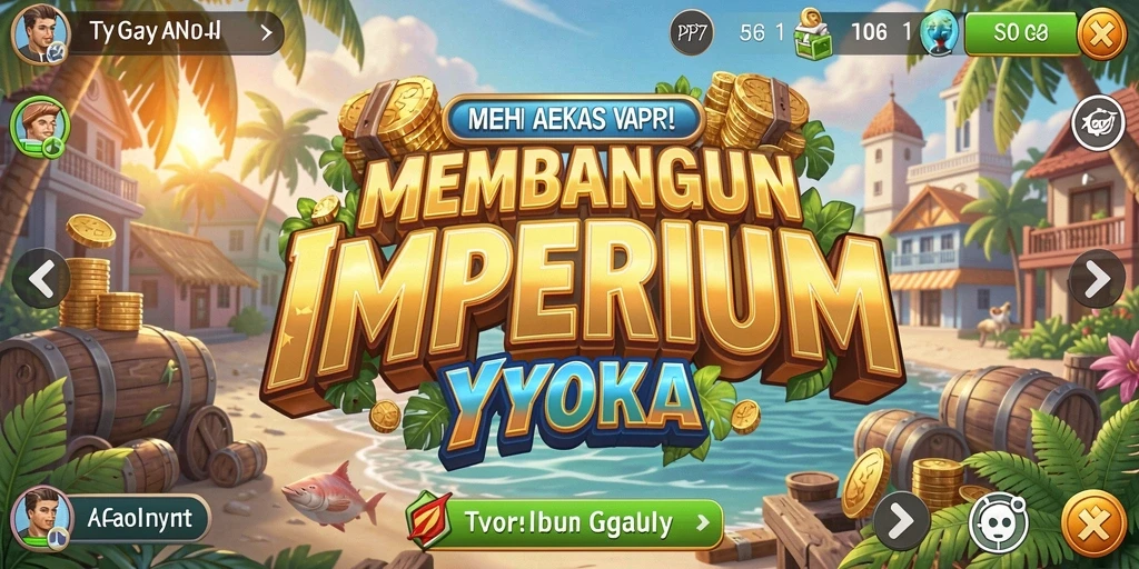 Tangkapan layar menunjukkan gameplay menarik dari PP7 dengan elemen Tycoon.