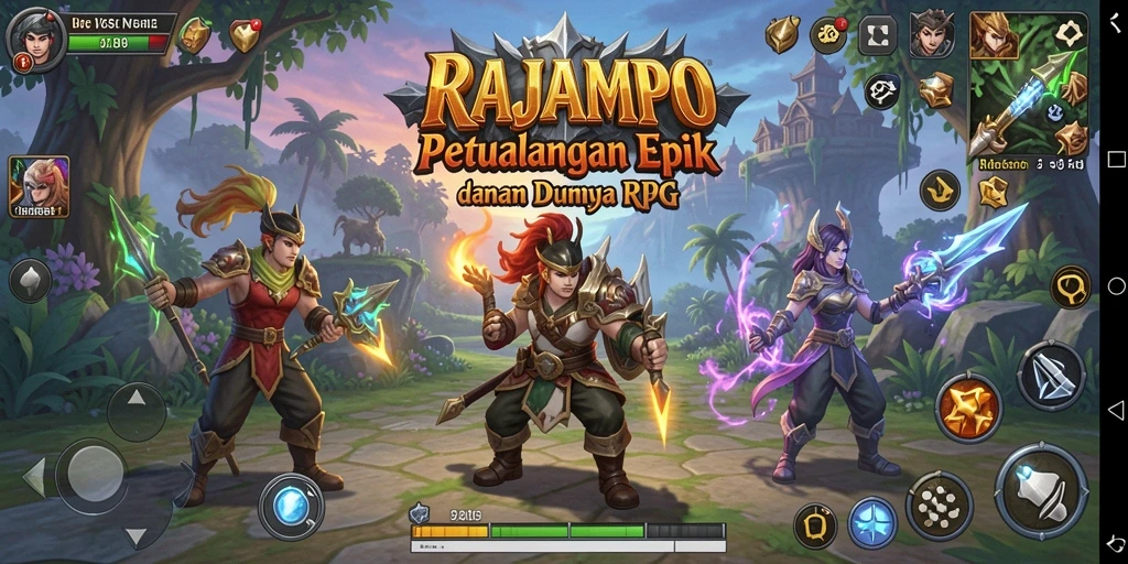 Gameplay seru dan menantang di RAJAMPO.