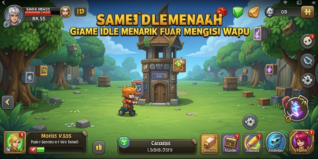 Tampilan gameplay RK55 yang menawan dan menghibur.