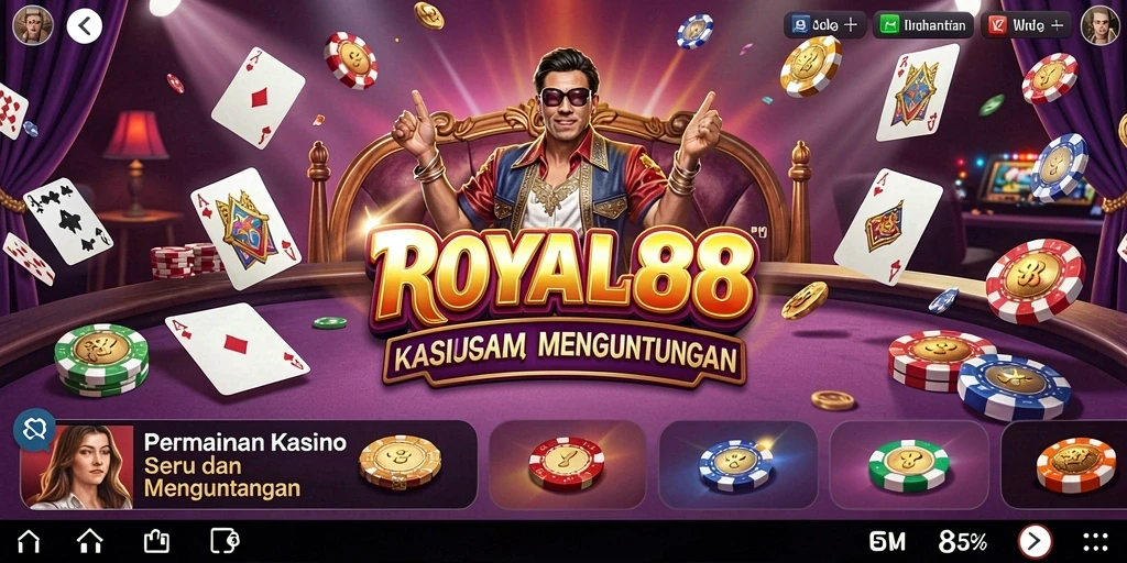 Screenshot gameplay ROYAL88 yang menampilkan pengalaman Kasino yang seru.
