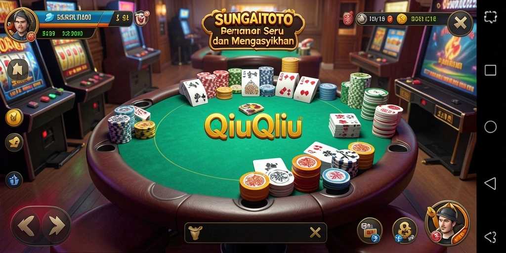 Gameplay seru SUNGAITOTO dengan kartu QiuQiu